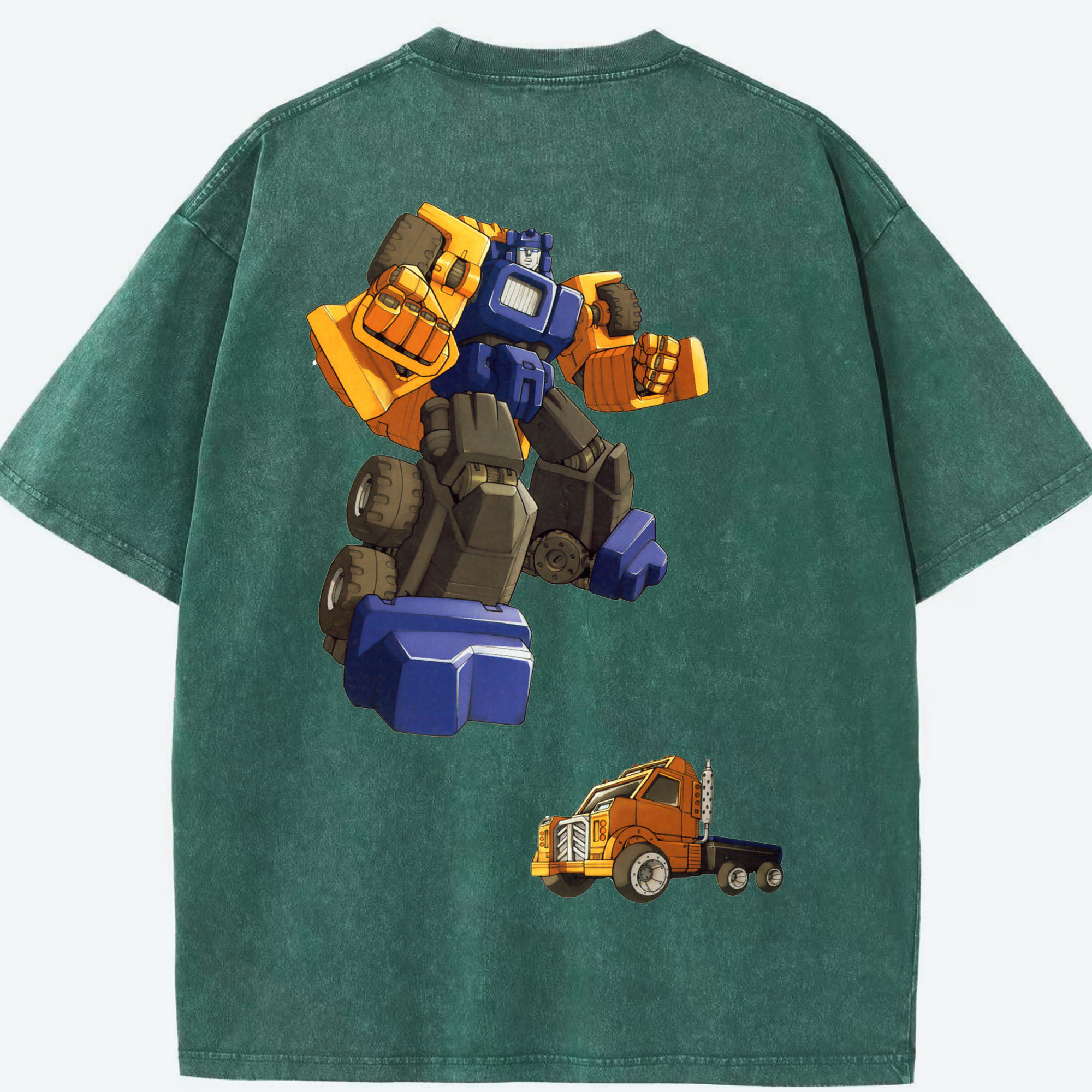 （画像用）  綿100% ヴィンテージ風 半袖Tシャツ（背面プリント）